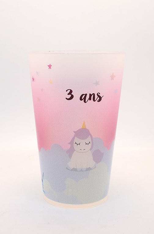 Gobelet Personnalisé Ecole Maternelle Licorne - Verre Enfant Personnalisé  Licorne