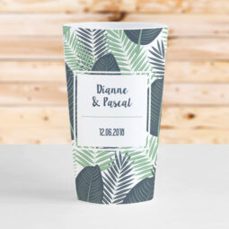 gobelet a personnaliser jungle vert mariage original cocktail zero dechet