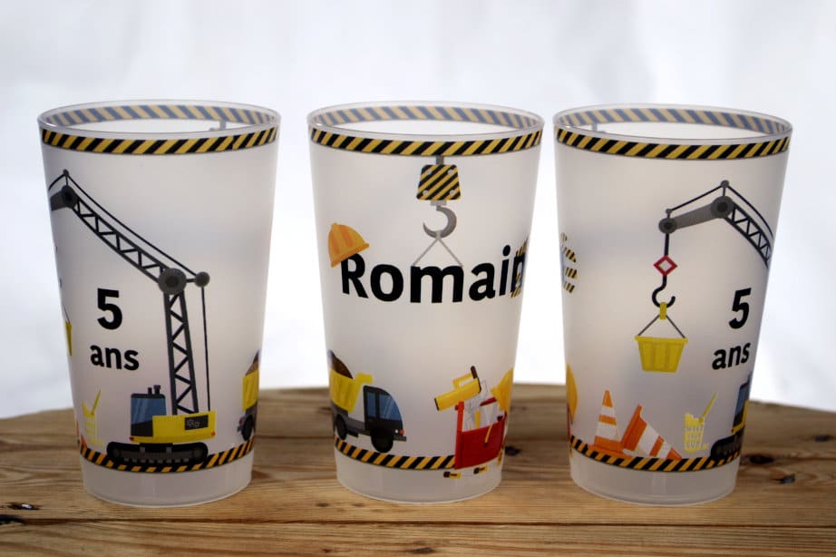 Gobelet anniversaire - CAMION/CHANTIER - Personnalisez-le ! - Make Your Cup