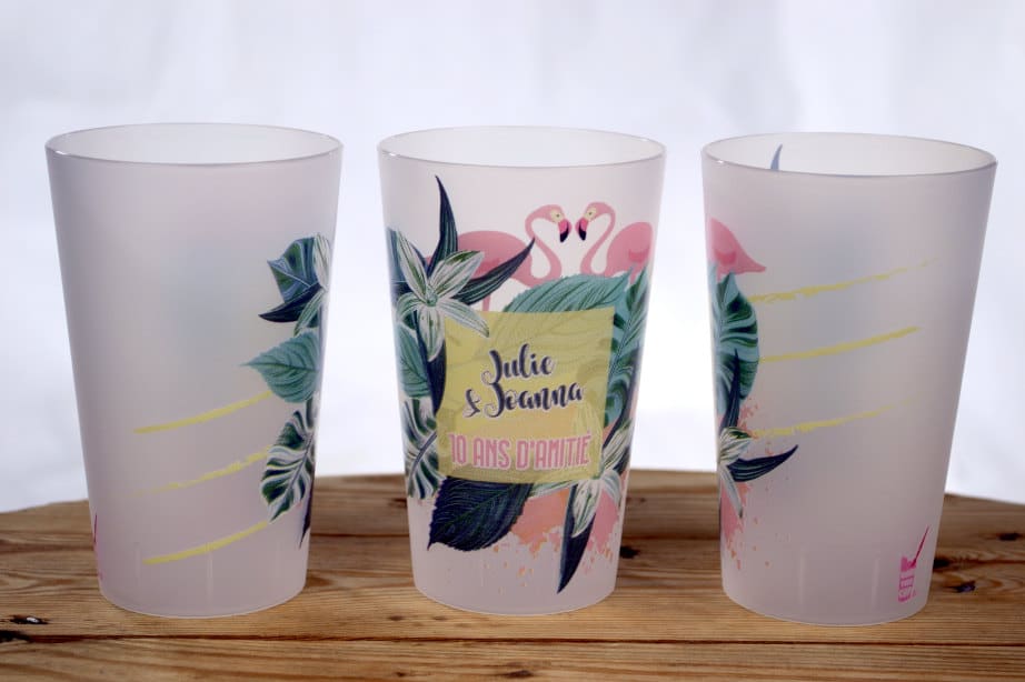 Gobelet Reutilisable Personnalise Flamant Rose Makeyourcup