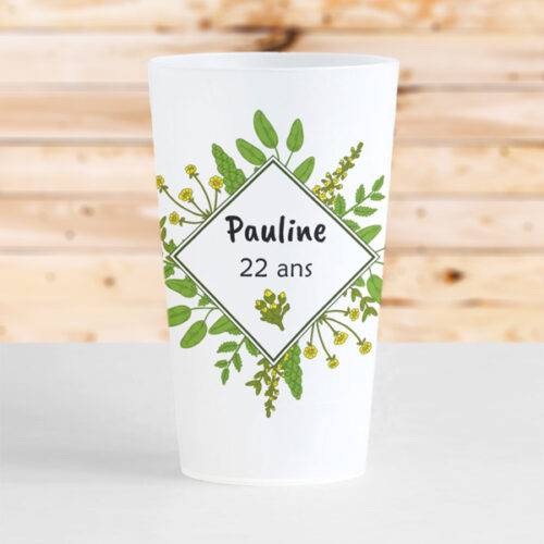 gobelet anniversaire ete plantes jardin terrasse amis fete personnalise