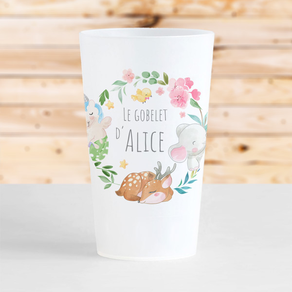 Gobelet personnalisé enfant - ANIMAUX MIGNONS - MakeYourCup