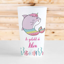 gobelet reutilisable sirene requin evjf personnalise