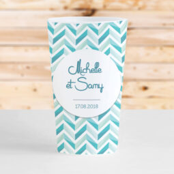 gobelet mariage zig zag