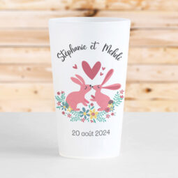 gobelet lapins amoureux