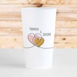 gobelet cœurs enlacés