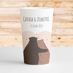 gobelet mariage ours amoureux