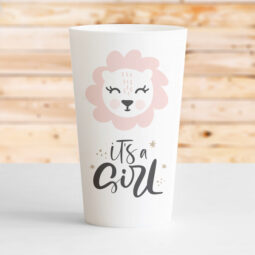 gobelet naissance it's a girl lionne