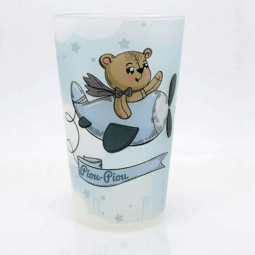 gobelet personnalisable naissance ours en avion